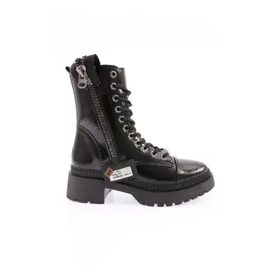 DGN K9040 Women's Summer Zipper and Lace-Up Boots