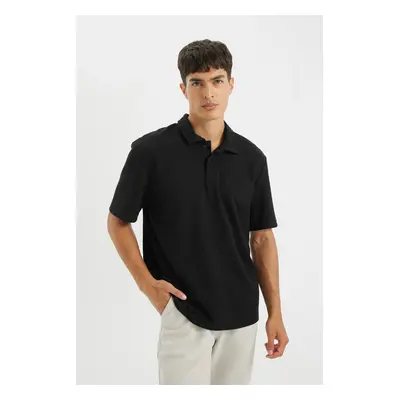 DEFACTO New Regular Fit Basic Plain Short Sleeve Polo Shirt