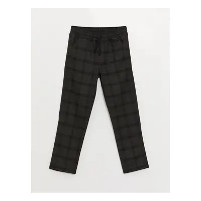 LC Waikiki Plaid Boys' Pants with Elastic Waist