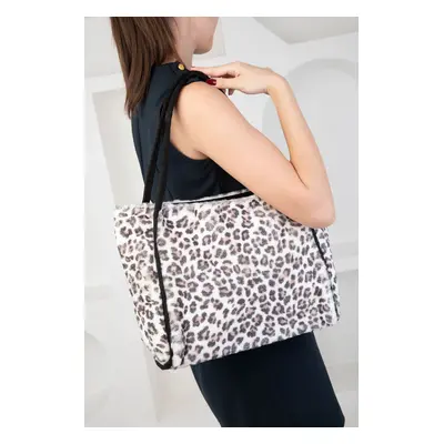 Soho Beige Leopard Women's Shoulder Bag