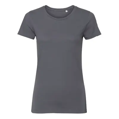 Dark grey women's t-shirt Pure Organic Russell