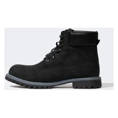 DEFACTO Men's Lace-Up High-Sole Faux Leather Boots