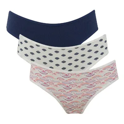 DEFACTO Fall In Love Patterned 3-Pack Slip Panties