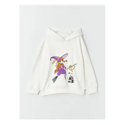 LC Waikiki Lcwk Printed Long Sleeve Girl's Hoodie