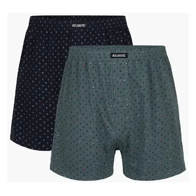 Boxer shorts Atlantic 2MBX-013 A'2 S-3XL navy blue-emerald