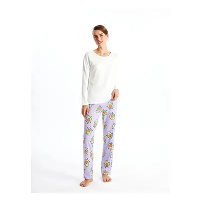 LC Waikiki Women's Pajamas Bottom with an Elastic Waist Print