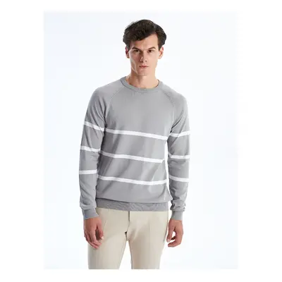 LC Waikiki Crew Neck Long Sleeve Striped Men's Knitwear Sweater