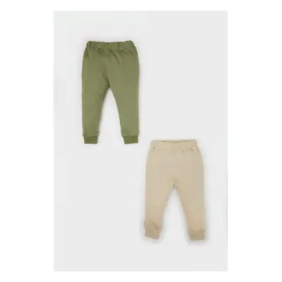 DEFACTO Baby Boy Elastic Waist Leg 2-Pack Tracksuit Bottoms