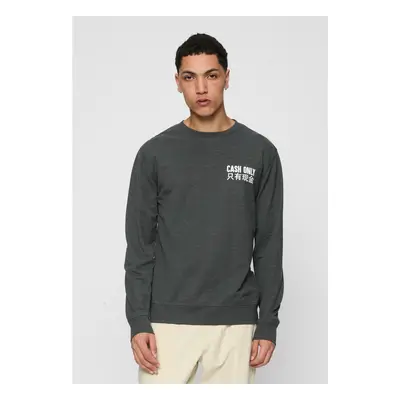 Dřevěné uhlí Crewneck pouze v hotovosti