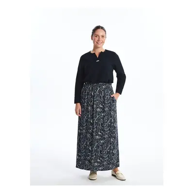 LC Waikiki Lcwk Elastic Waist Patterned Women's Skirt