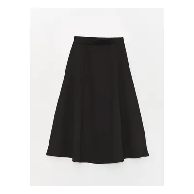 LC Waikiki Straight A-Cut Women's Skirt with Elastic Waist