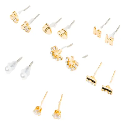 Gold earrings Yups dbi0440. R06