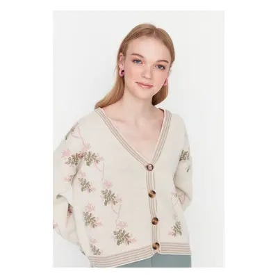 Trendyol Cardigan - Beige - Regular fit