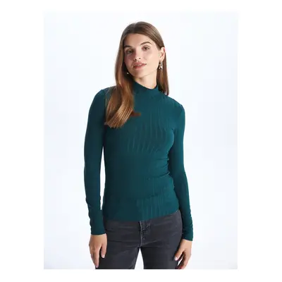 LC Waikiki High Collar Plain Long Sleeve Women's T-Shirt