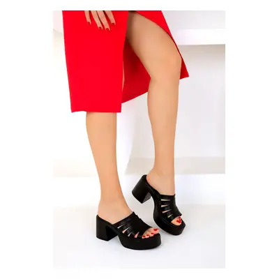 Soho Black Women's Classic Heeled Shoes