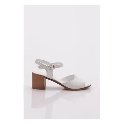 DGN Women's Sandals Genuine Leather White