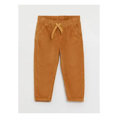 LC Waikiki Basic Velvet Baby Boy Trousers with Elastic Waist