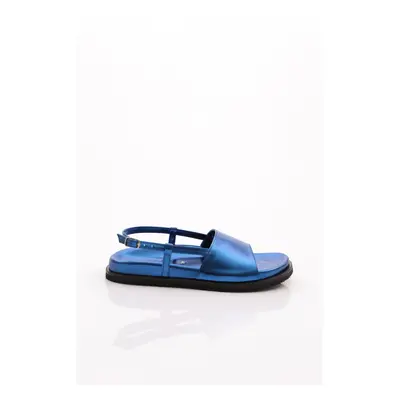 DGN Women's Thick Strap Sandals Sax Blue Signora