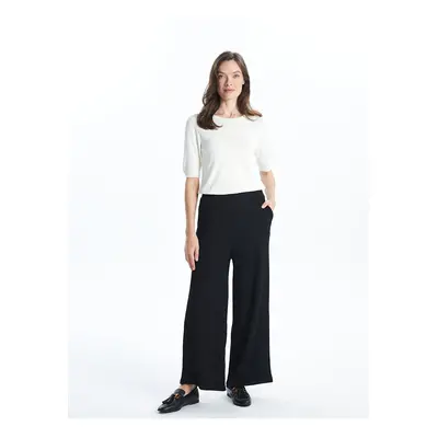 LC Waikiki Lcw Elastic Waist Textured Women's Trousers