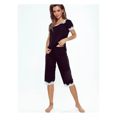 Pyjamas Eldar First Lady Aster Plus kr/r 2XL black-ecru