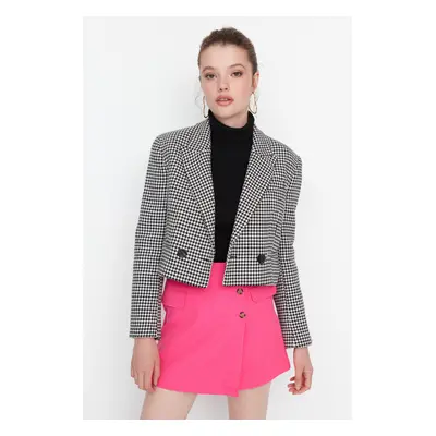 Trendyol Pink Mini Skirt with Woven Buttons