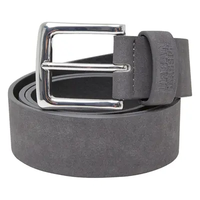 Pásek Suede Leather Imitation Belt šedá