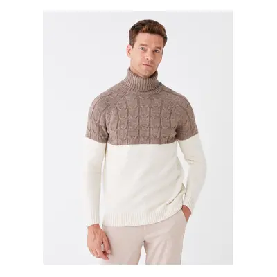 LC Waikiki Turtleneck Long Sleeve Men's Knitwear Sweater