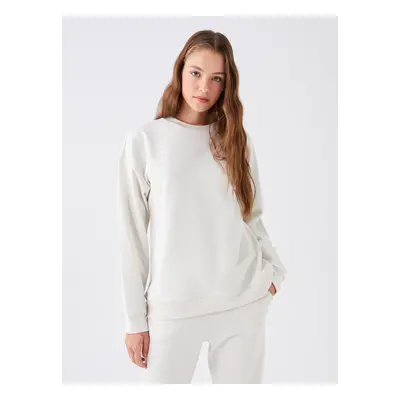 LC Waikiki Crew Neck Plain Long Sleeve Oversize Women's Sweatshirt