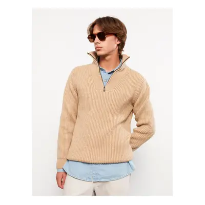 LC Waikiki High Collar Long Sleeve Men's Knitwear Sweater