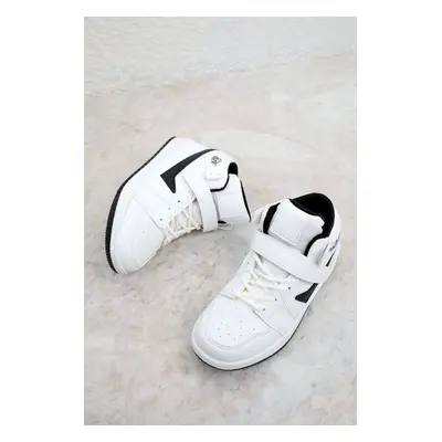 Soho White-Black Kids Sneakers