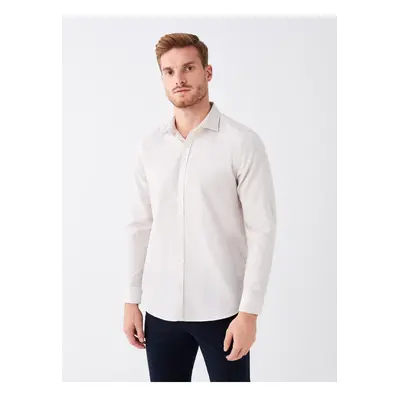 LC Waikiki Slim Fit Long Sleeve Dobby Men's Shirt