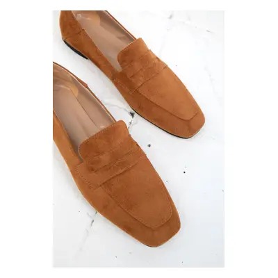 Soho Tan Suede Women's Ballerinas (19674)