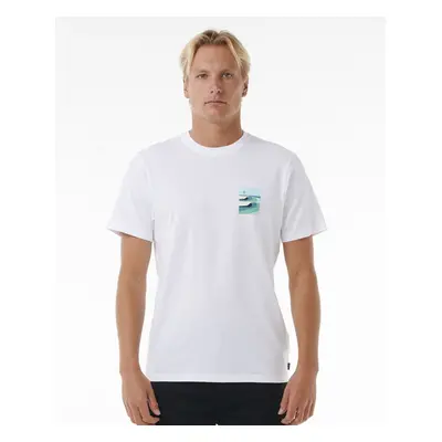 Tričko Rip Curl SURF REVIVAL LINED UP TEE White