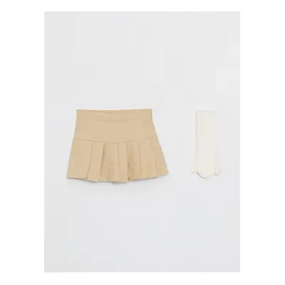 LC Waikiki Basic Baby Girl Skirt and Pantyhose Pack