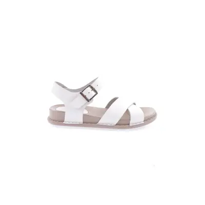 DGN P31-23y Women's Cross Strap Sandals Genuine Leather White