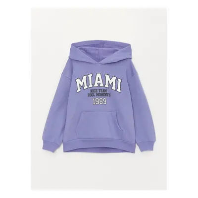 LC Waikiki Printed Long Sleeve Girls' Hoodie