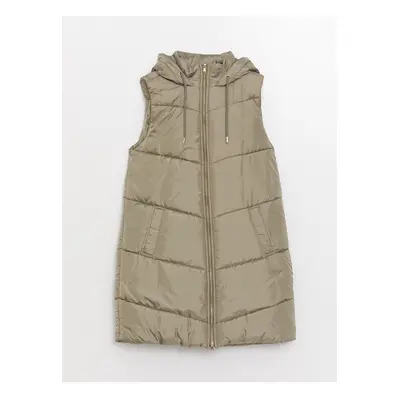 LC Waikiki Lcwk Women's Hooded Plain Puffer Vest