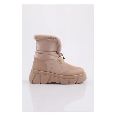 DGN Women's Rubber Lace-Up Shearling Boots.