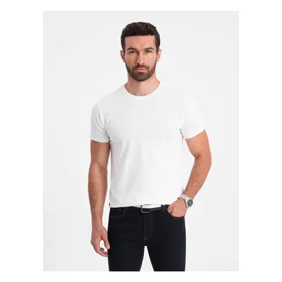 Ombre Men's BASIC classic cotton T-shirt - white