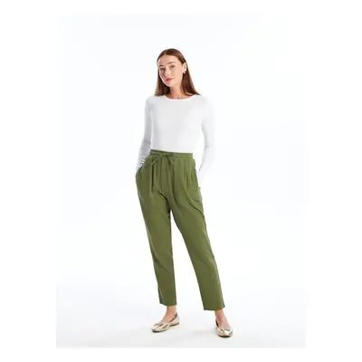 LC Waikiki Women's Elastic Waist Straight Trousers