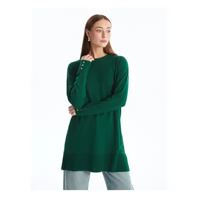 LC Waikiki Crew Neck Plain Long Sleeve Women's Knitwear Tunic