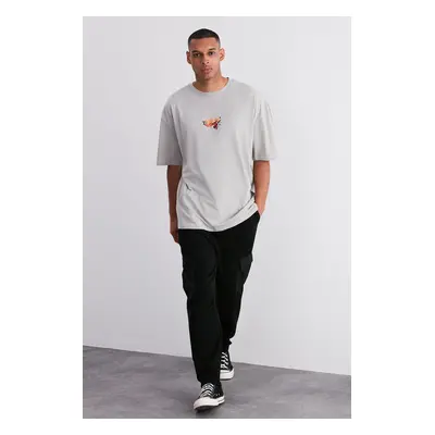 Trendyol Black Oversize/Wide Cut Cargo Pocket Elastic Leg Sweatpants