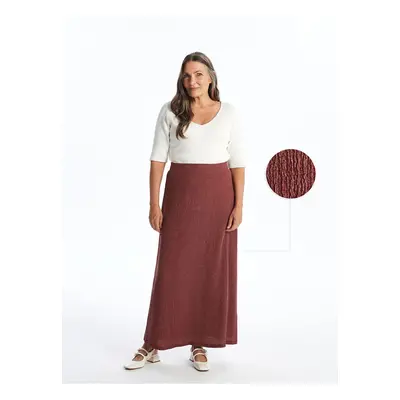 LC Waikiki Lcw Elastic Waist Textured Women's Skirt