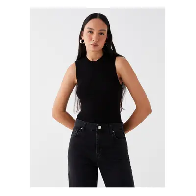 LC Waikiki Crew Neck Straight Crop Women's Knitwear Undershirt