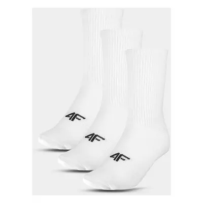 Dětské unisex ponožky 4F (3pack) - bílé