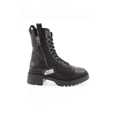 DGN K9040 Women's Summer Zipper and Lace-Up Boots