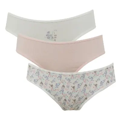 DEFACTO Fall In Love Patterned 3-Pack Slip Panties