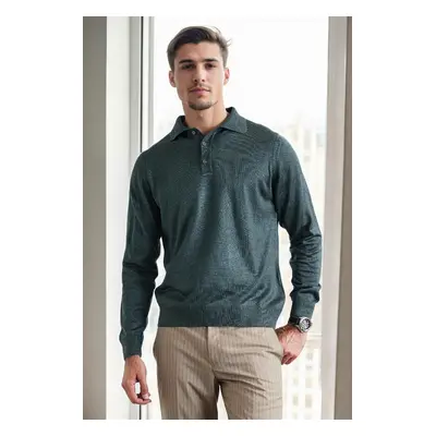 28296 Dewberry Polo Neck Mens Knit Sweater-NEFTİ