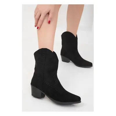 Soho Black Suede Women's Boots & Bootie