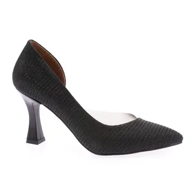 DGN 0653-22y Women's Pointed Toe, Low-cut, Side Transparent Long Heeled Shoes